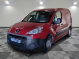 a picture of a red van parked in a garage