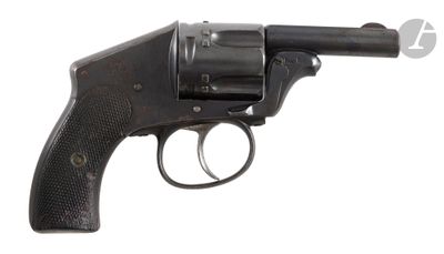 a close up of a revolver on a white background