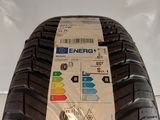 a close up of a tire with a sticker on it