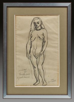 Louis LATAPIE (1891-1972) projet de nu