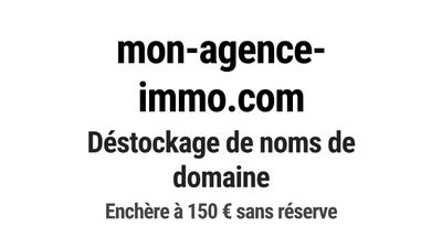 Nom de domaine mon-agence-immo.