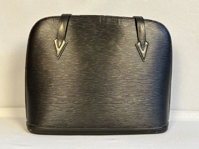 sac à main Louis Vuitton en cuir Epi noir