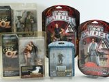 five action figures of the same character in the package