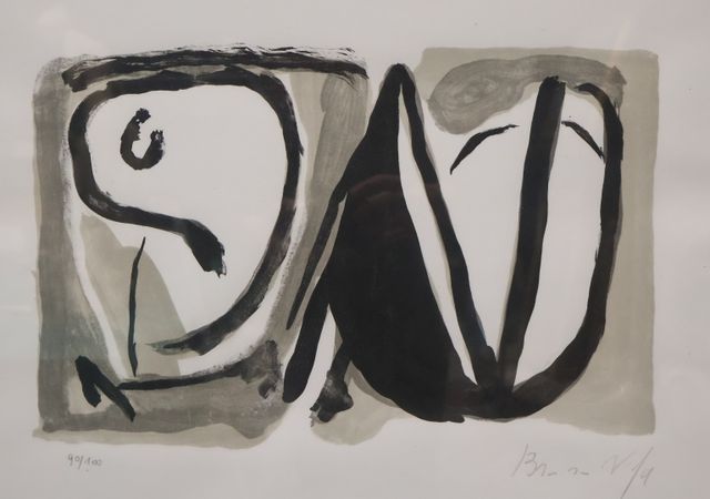 BRAM VAN VELDE (1895-1981) « Sans titre ».  Lithographie. Signée ...