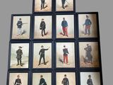 many pictures of men dressed in military uniforms