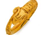 une image représentant une bague en or ornée d'une tête d'éléphant