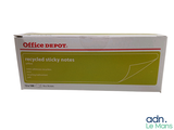 boîtes de post-it recyclés Office Depot sur fond blanc