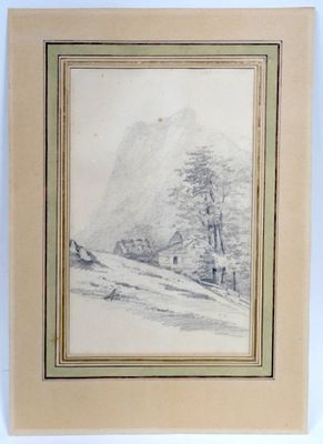 École suisse, vers 1900 Paysage de montagne