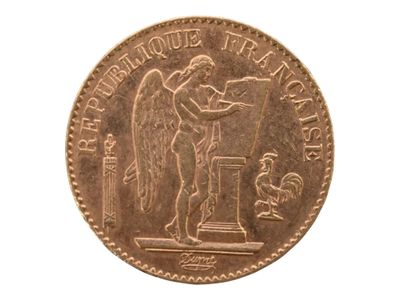 Pièce de 20 francs or Génie de la République, 1896. Petites … - Photo 1