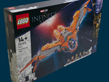 une boîte de Lego sur laquelle figure l'image d'un vaisseau spatial