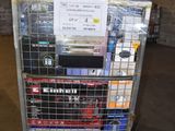 a cart with a lot of items in it