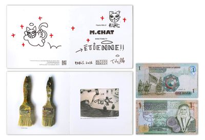 three different bank notes with a picture of a man and a woman on them