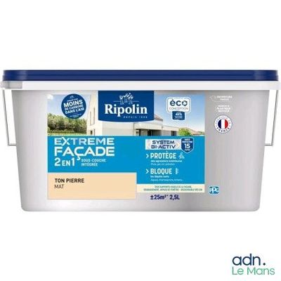 un gros plan sur un pot de peinture sur fond blanc