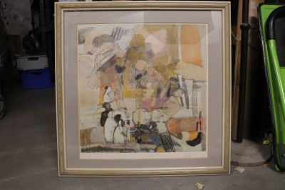 Reproduction encadrée d'après Joël DABIN (1933-2003) "Compos…