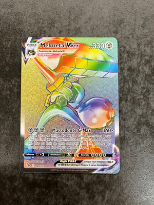 a close up of a pokemon card on a table