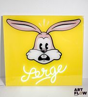 Enseigne lumineuse Serge, le lapin du métro parisien