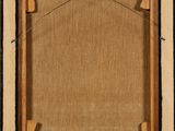 a painting of a wooden frame with a brown background