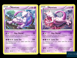 deux cartes Pokémon représentant un chat et un chien