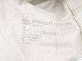 a close up of a bag with a label on it