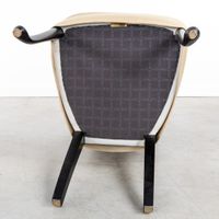 Giorgetti, lot de 8 chaises de salle à manger, bois laqué no… (photo 4)