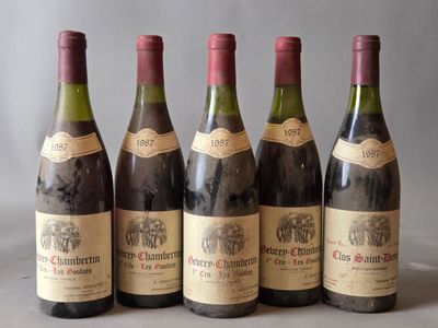 4 B GEVREY CHAMBERTIN - 1er cru "Les goulots" - 1987. - Photo 1