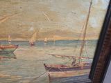 a picture of a painting on the wall of a room