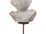 marble bust of a woman on a stand