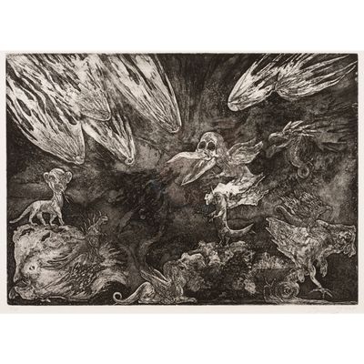 Misha ZAVALNYI (Né en 1985) Le monde des chimères, 2025