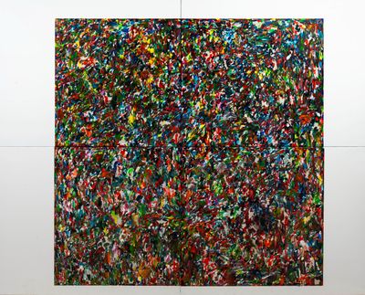 a painting that is hanging on the wall in the room