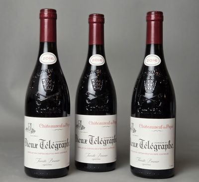 3 B de Chateauneuf du Pape. Vieux Telegraph. - Photo 1