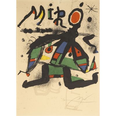 JOAN MIRO (1893-1983) Affiche pour l'exposition "Miro" à la …