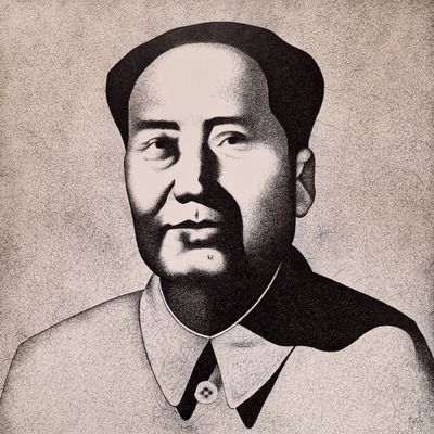 Julien MARTELLO (Né en 1973) Mao sur fond blanc - 2007