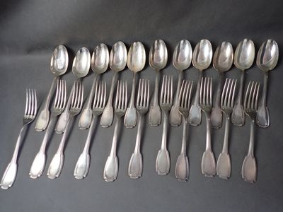 Argenterie de luxe - Lot d'orfèvrerie MARTINIE ENCHERES