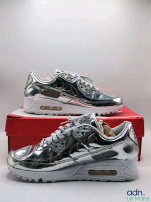 Nike Air Max 90 argent métallisé