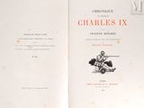 un livre avec l'image d'un homme à cheval