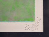 an image of a painting of a green square on a black background
