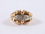 an image of a gold and diamond ring on a white background