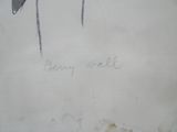 a drawing of a bird sitting on top of a piece of paper