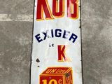 a sign on the side of a building that says kub