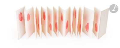an image of a close up of a folded book on a white background