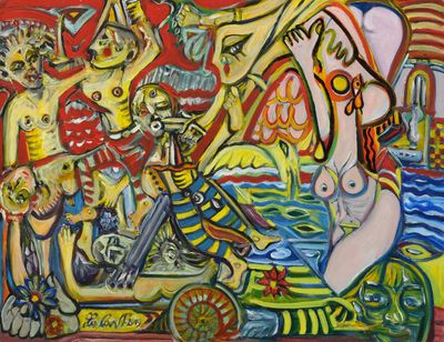 LE COUR Patrick - Guérilla (2019) - Peinture sur toile signé…