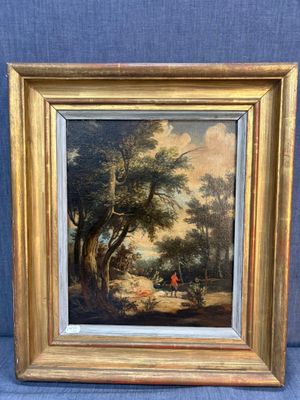 Ecole Française du XX e " paysage" huile sur idorel non sign…