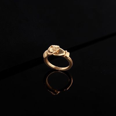 Bague de foi dite "Fede" en or 18k (750e), composée de trois… - Photo 1