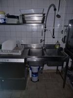 Plonge inox 2 bacs avec douchette