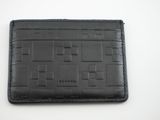 portefeuille en cuir noir sur fond blanc