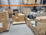 many boxes and boxes on the shelves in the warehouse