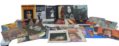 Important ensemble de vinyles T33 de variétés françaises don…