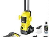 a yellow and black pressurer with tools on a white background