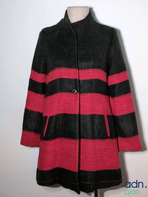 black and red striped coat on a mannequin mannequin mannequin mannequin mannequin mannequin mannequin mannequin mann