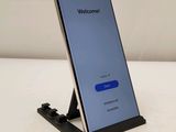 samsung galaxy note 8 with a welcome screen displayed on the screen